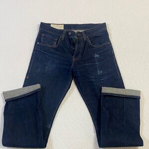 imogene + willie Deep Indigo Straight Jeans Selvage
